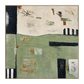 Muted Horizon Green Abstract Painting