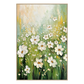Morning Meadow White Floral Painting