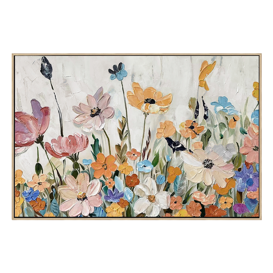 Colorful Floral Texture Painting #AR031