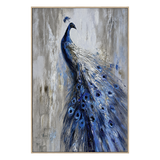 Peacock Textured Oil Painting