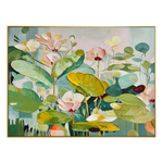 Green Floral Abstract Painting #AR039