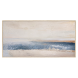 Serenity Coast Blue Abstract Painting