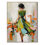 Garden Breeze Figurative Oil Painting #RIX1 (291)
