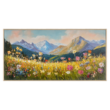 Alpine Bloom Landscape Painting #REX2 (471)