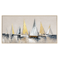 Abstract Sailboat Textured Painting