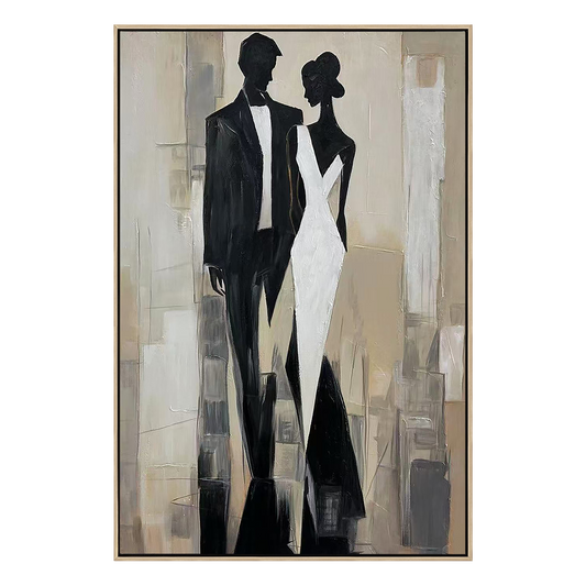 Timeless Grace Elegant Abstract Couple Painting #PH0105£¨4£©