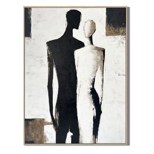 Dual Essence Abstract Couple Painting #RIX1 (309)