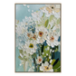 Spring Breeze White Floral Abstract Painting