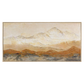 Golden Mist Mountain Textured Painting