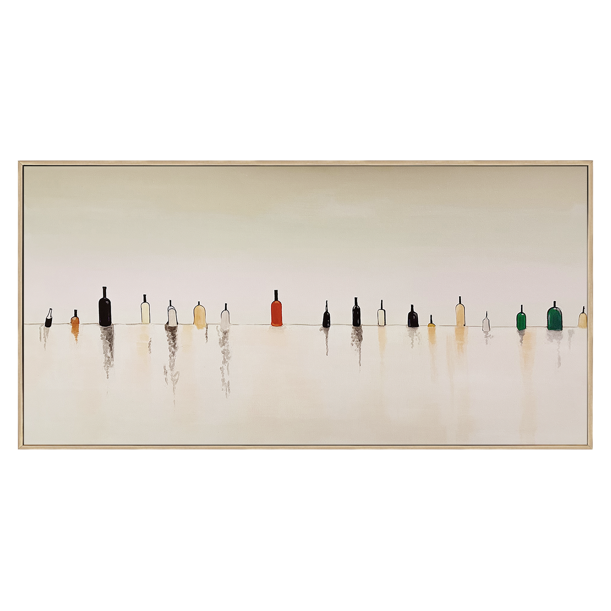 Silent Figures Minimalist Art Painting