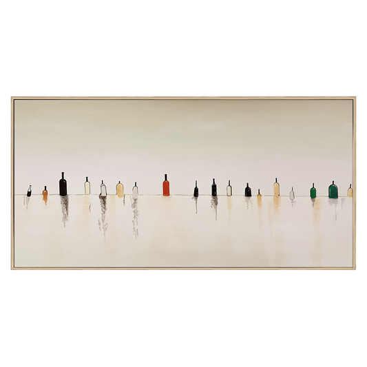 Silent Figures Minimalist Art Painting