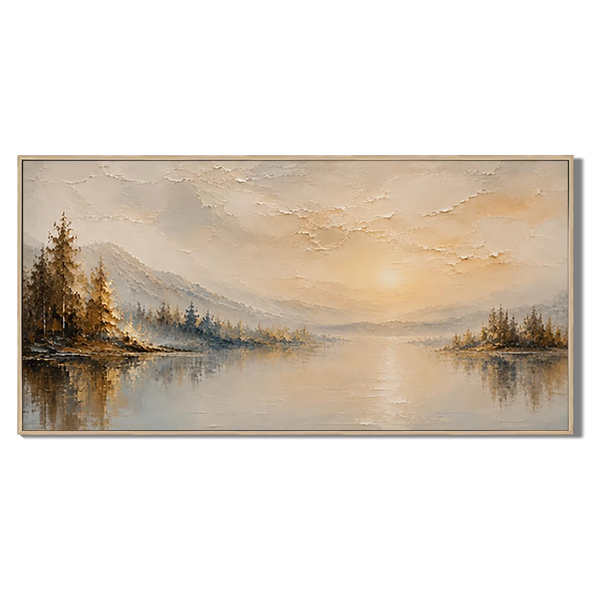 Amber Hush Lake Landscape Painting