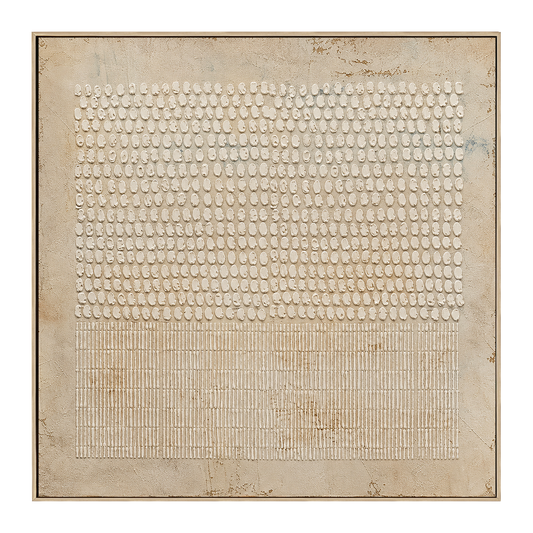 Tranquil Balance Minimal Relief Painting