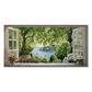 Window Escape¨CSerene Lake Landscape Painting
