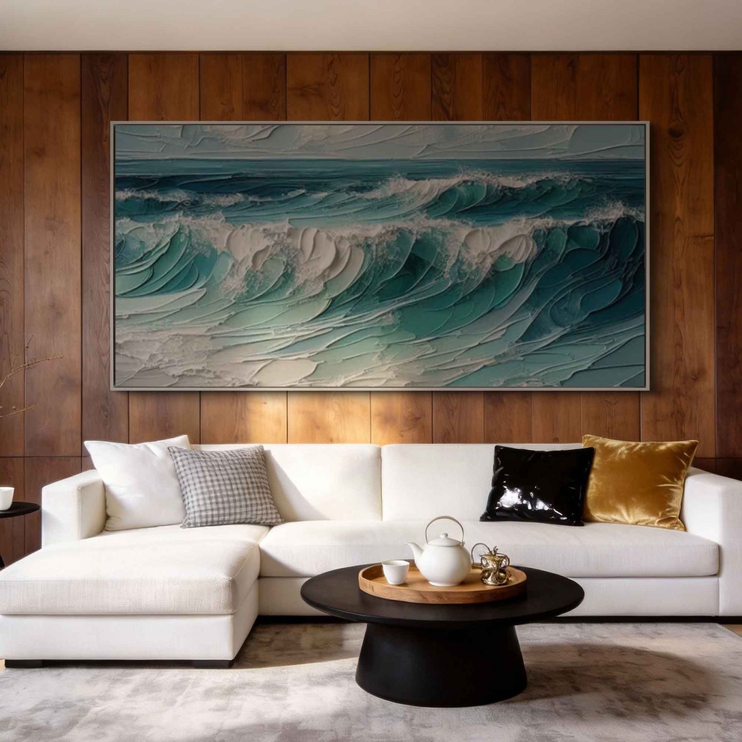 Celestial Wave Motion Painting