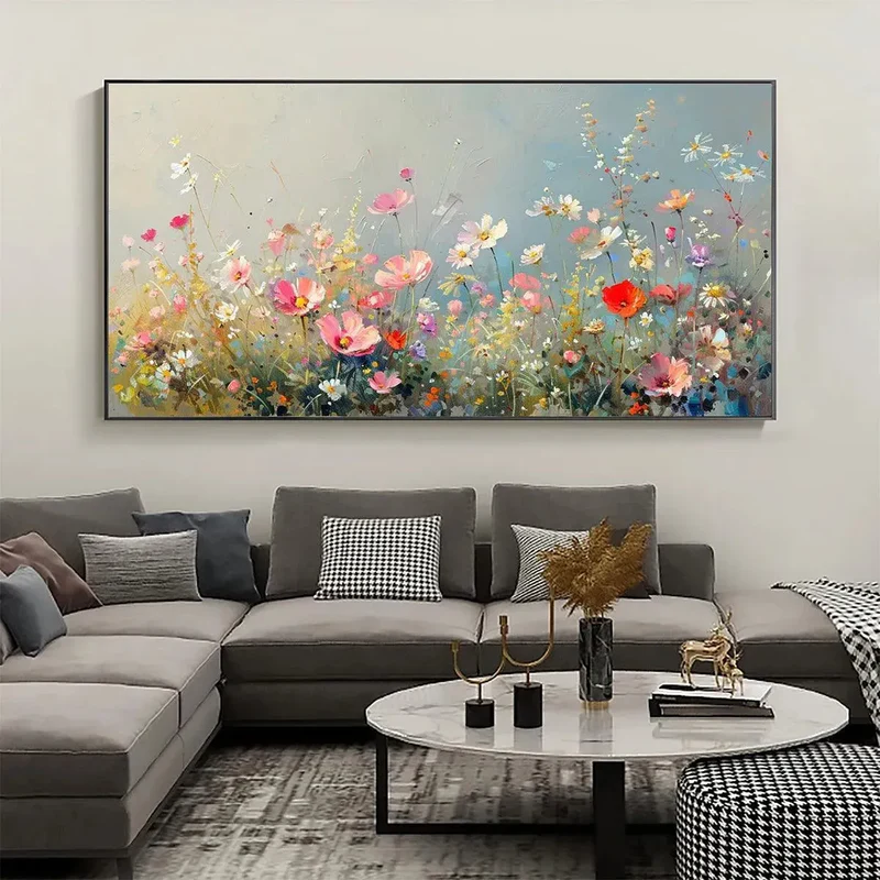 Wildflower Textured Painting