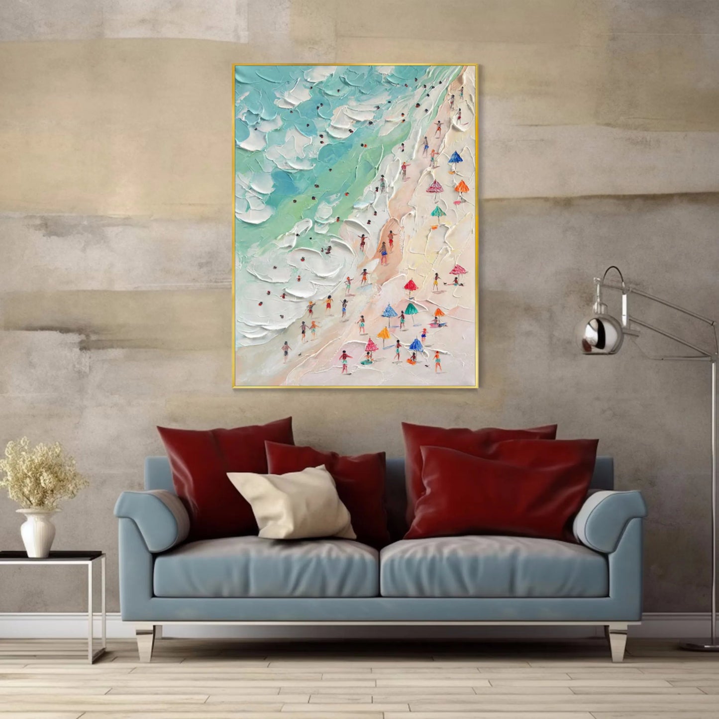 Azure Breeze-Beach Landscape Painting