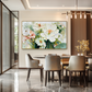 Ivory Bloom–Textured Floral Oil Painting
