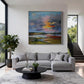 Sunset Harbor Impressionist Landscape Canvas Art