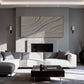 Cream Wave Textured Painting