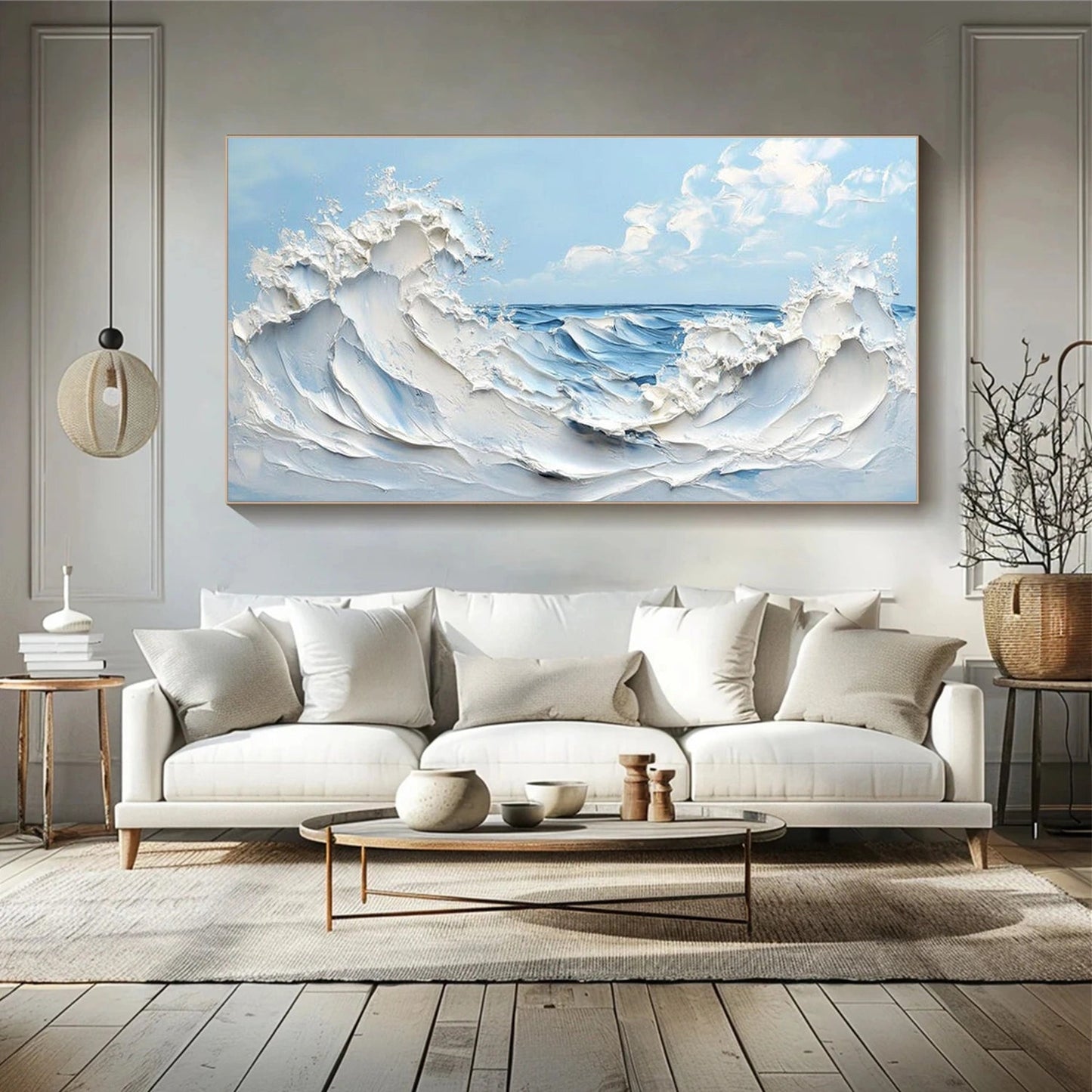 Ocean Impact-3D Textured Wave Painting