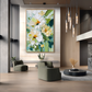 Mint Breeze Floral Abstract Painting