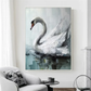 Serenity White Swan Painting