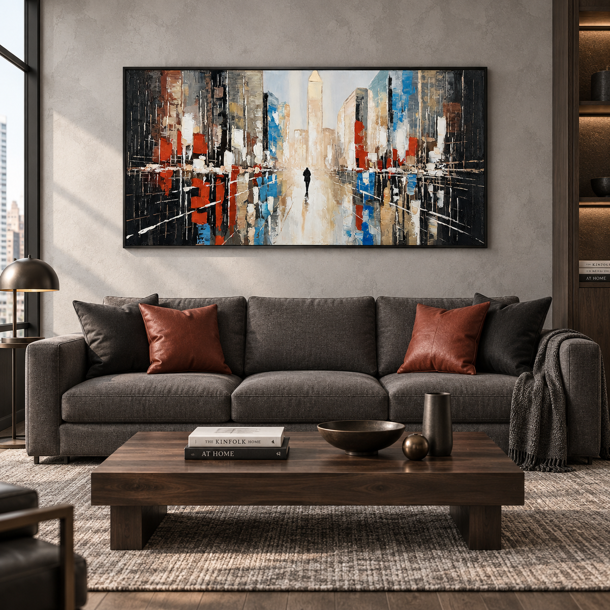 Abstract Cityscape Painting