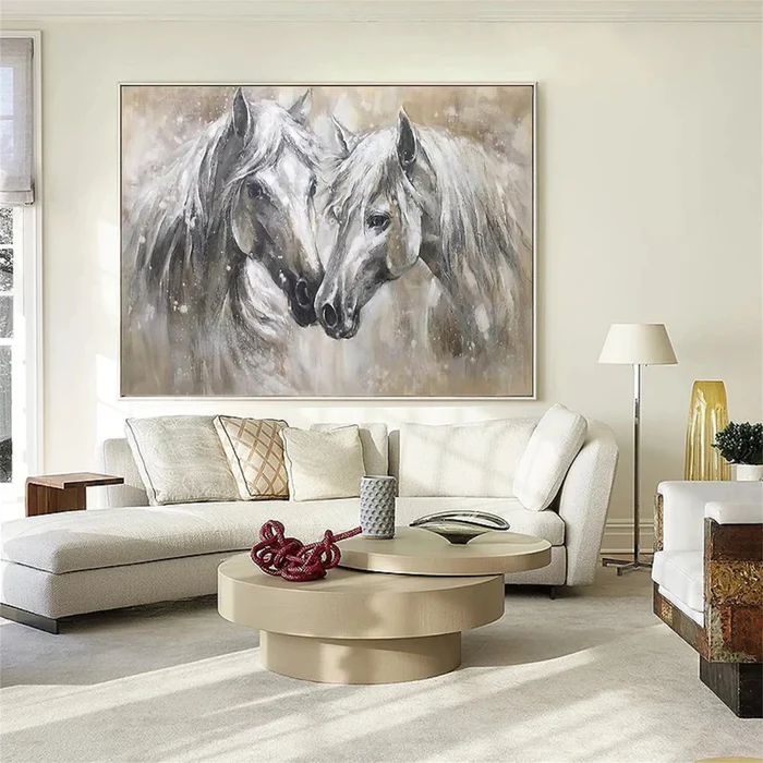 Soul Bond Horse Abstract Painting