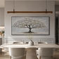 Silver Tree Textured Painting