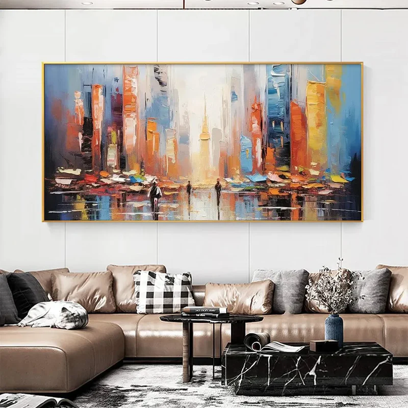 Abstract City Lights Painting