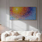 Sunset Vortex Impasto Abstract Painting