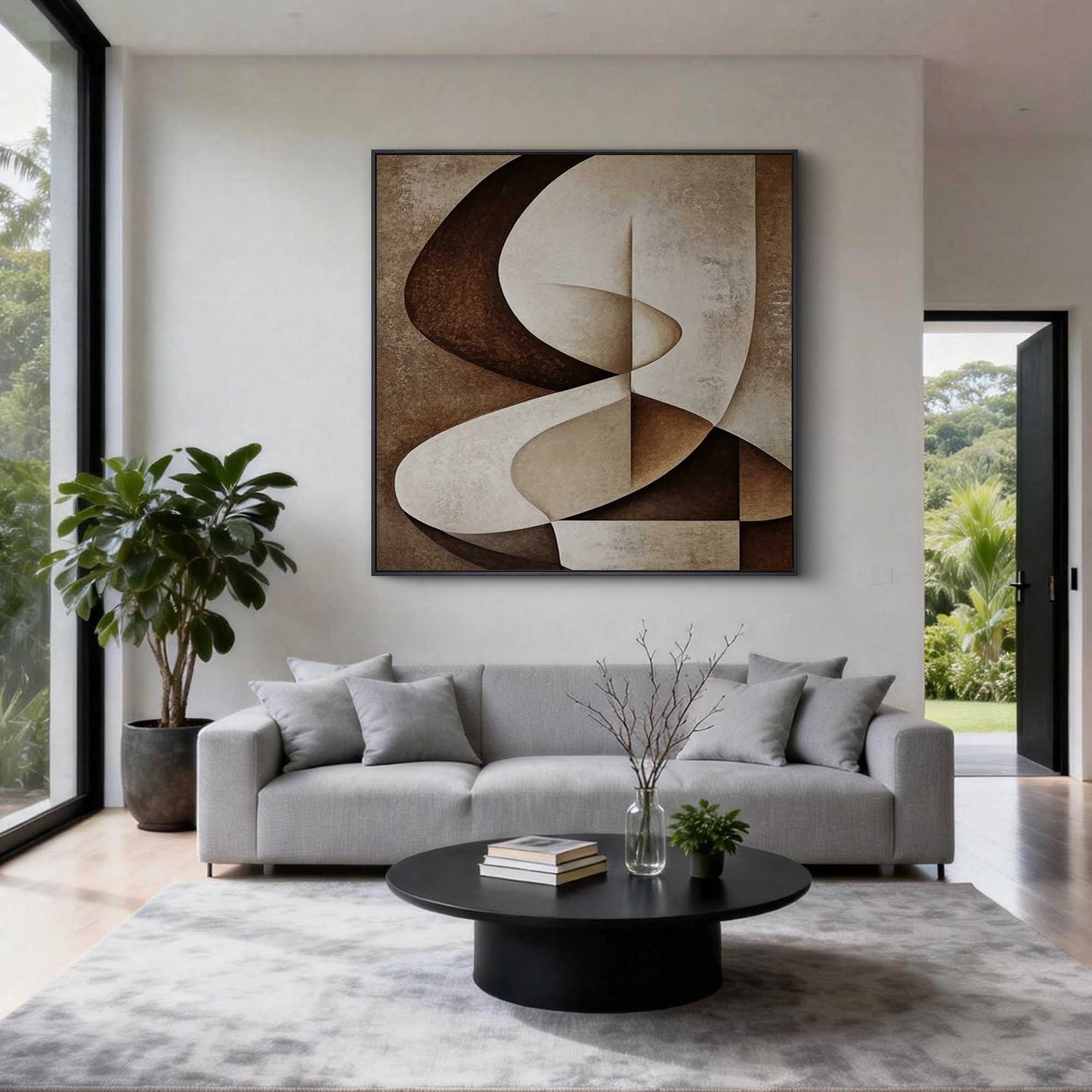 Neutral Twist Geometric Painting
