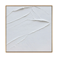 Pure White Swirl Impasto Painting