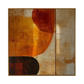 Amber Geometric Abstract Painting