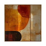Amber Geometric Abstract Painting