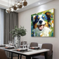 Colorful Dog Portrait Painting