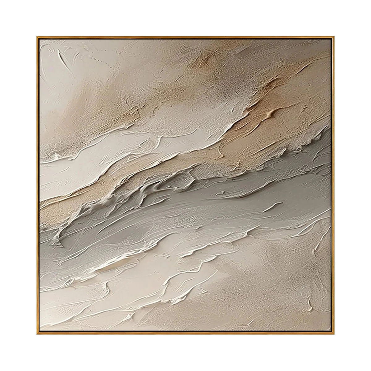 Dune Wave Neutral Abstract Painting