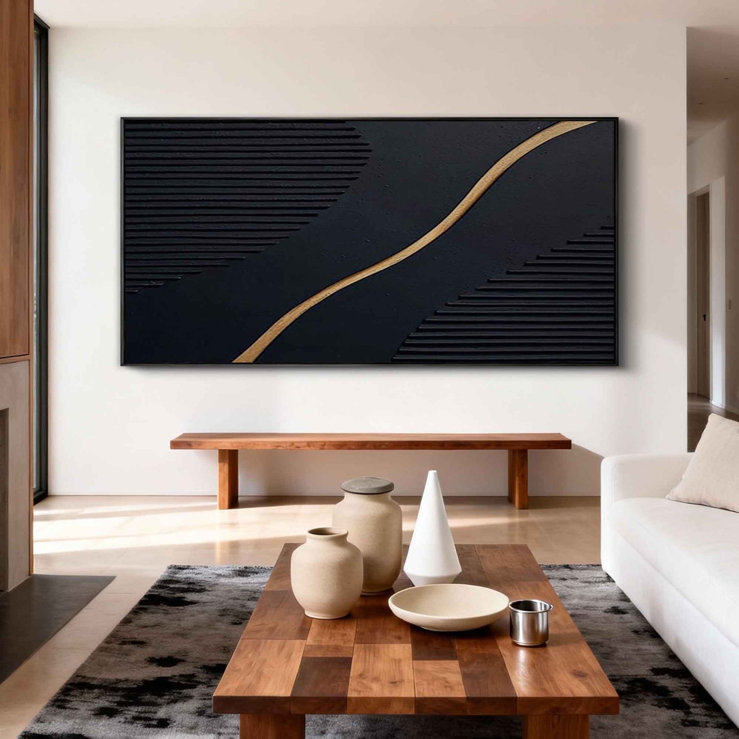 Golden Rhythm Geometric Abstract