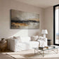 Black Gold Horizon Abstract Painting