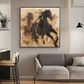 Gallop Spirit Black Horse Painting