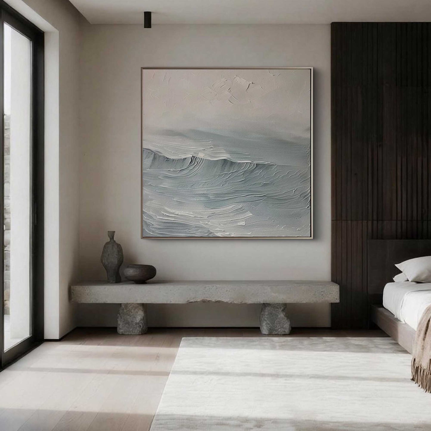Calm Surf Impasto Painting