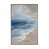 Coastal Breeze Ocean Impasto Canvas Art