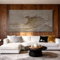Ivory Tide Sculptural Wave