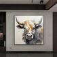 Golden Strength Bull Painting