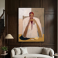 Contemplative Lemon Portrait Canvas Art