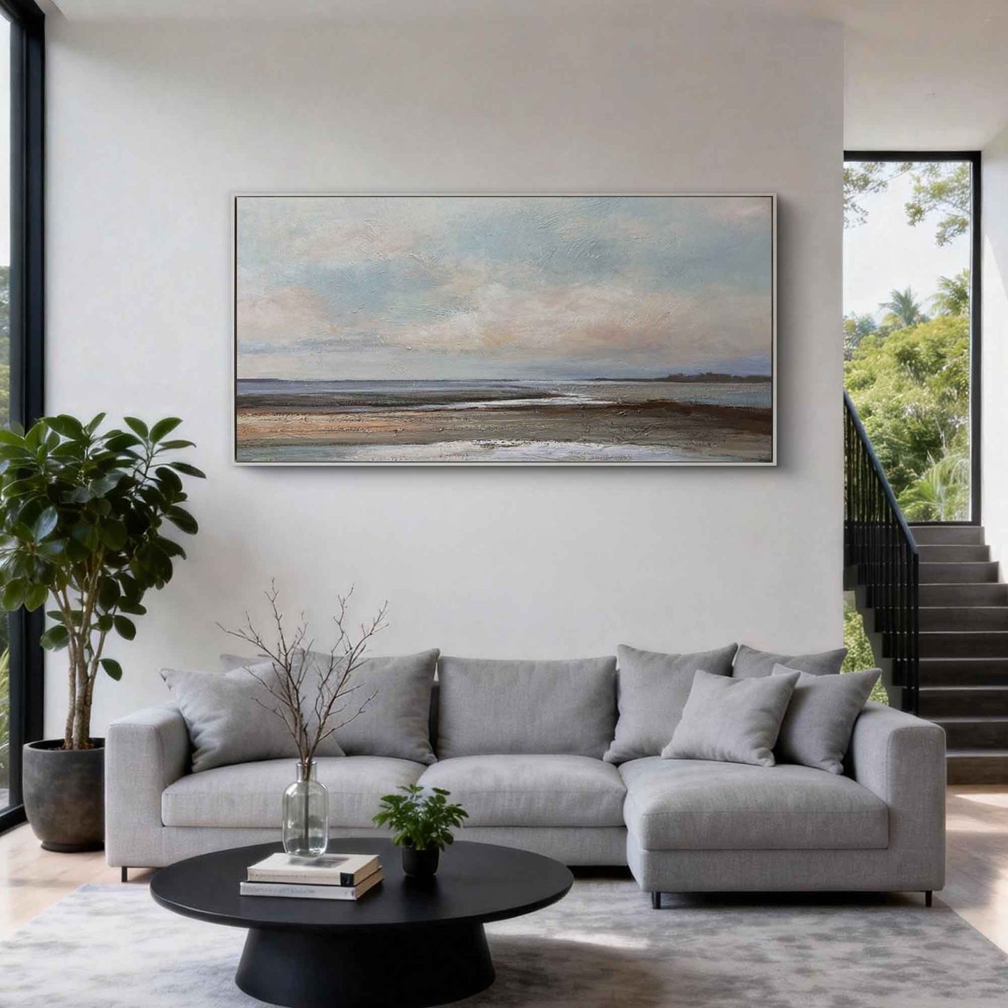 Soft Sky Coastal Painting