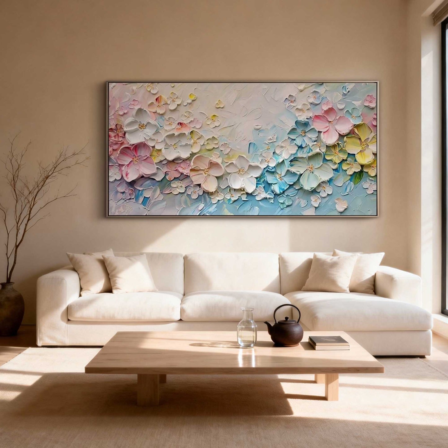 Pastel Bloom Floral Painting