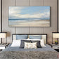 Azure Crest-Blue Ocean Wave Painting