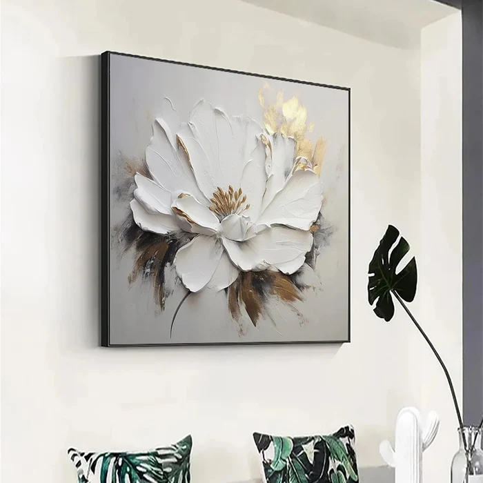 Golden Petal Elegance Painting